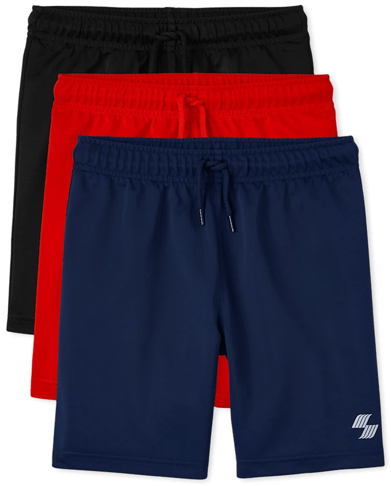 Boys Basketball Shorts 3-Pack