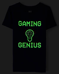 Boys Glow Gaming Genius Snug Fit Cotton Pajamas