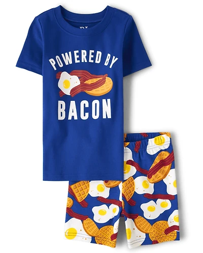 Boys Breakfast Snug Fit Cotton Pajamas