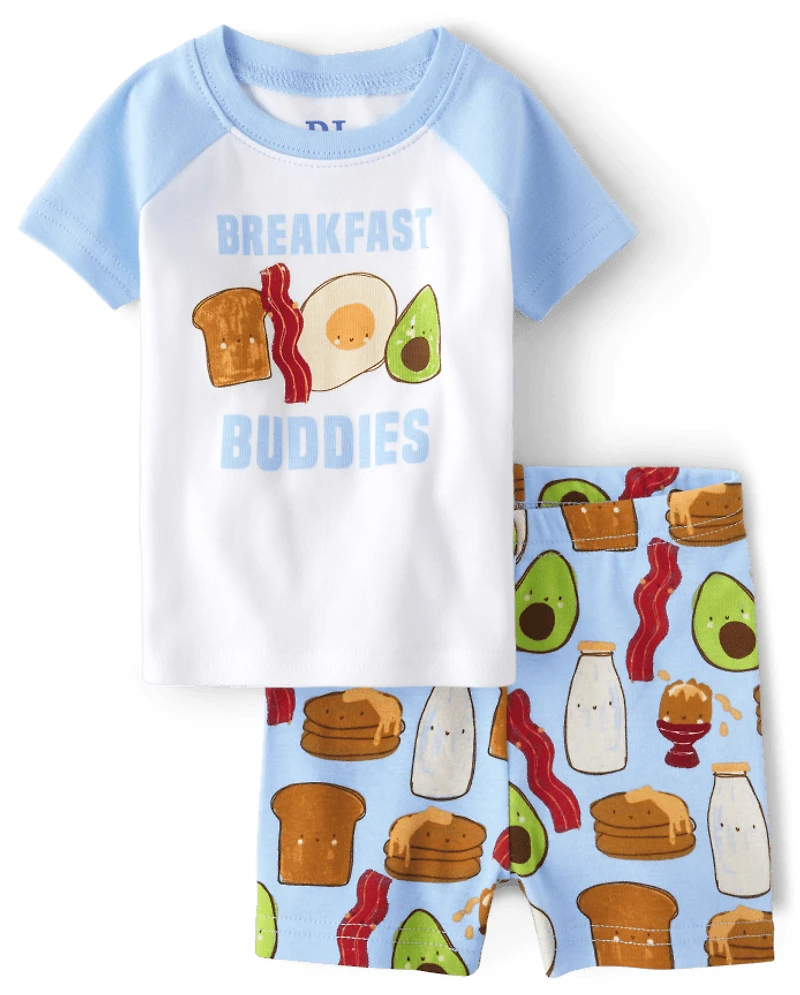 Baby And Toddler Breakfast Buddies Snug Fit Cotton Pajamas