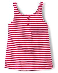 Baby Girls Striped Maple Leaf Bodysuit Dress
