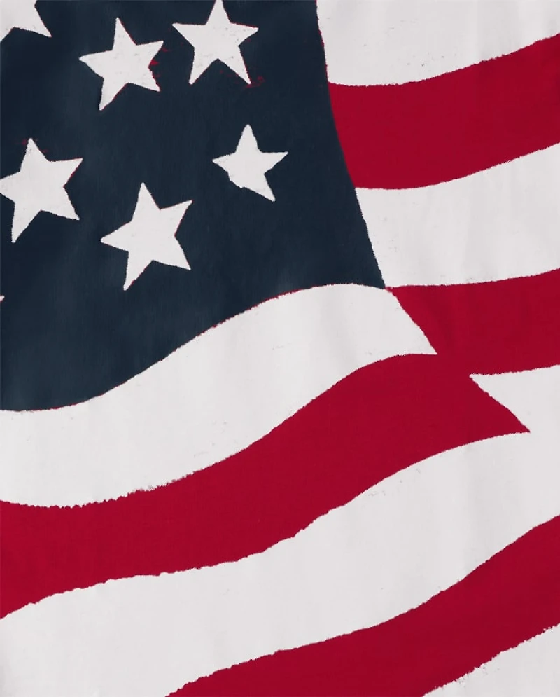 Boys American Flag Graphic Tee
