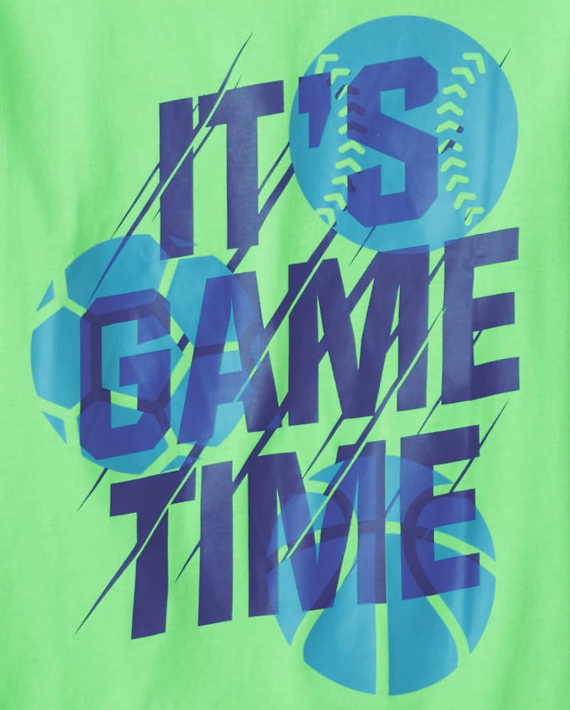 Boys Game Time Graphic Tee