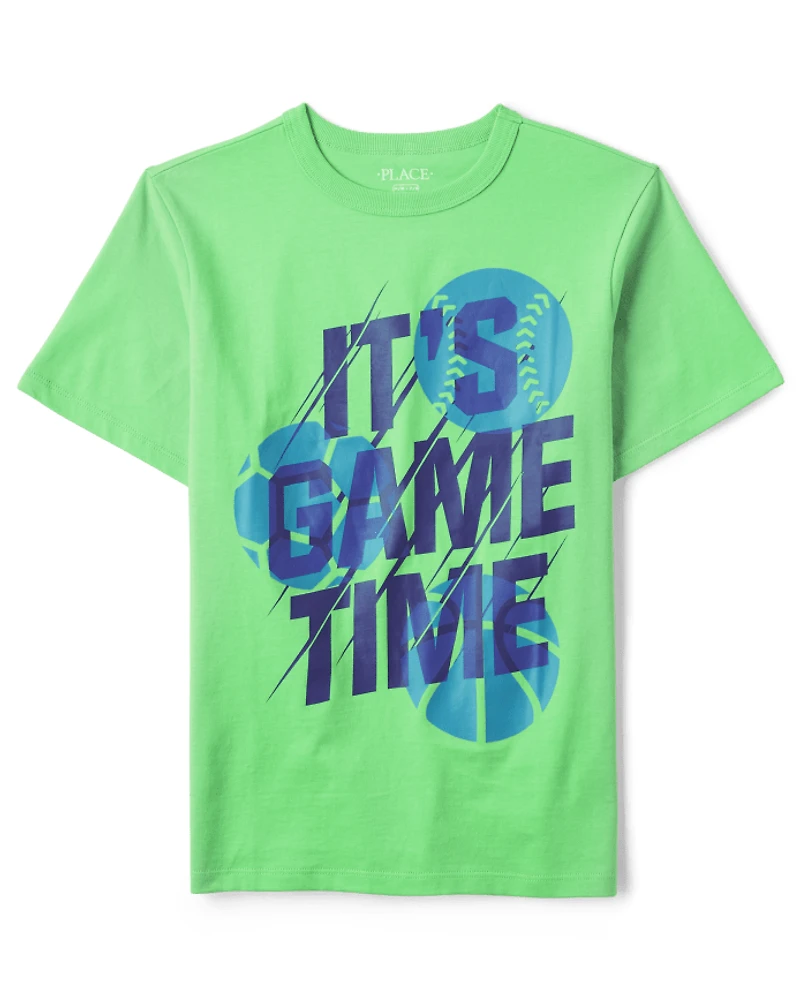 Boys Game Time Graphic Tee