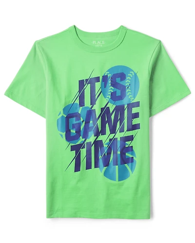 Boys Game Time Graphic Tee