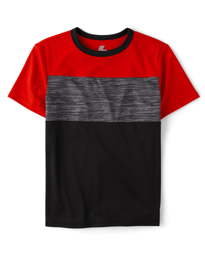 Boys Colorblock Performance Top