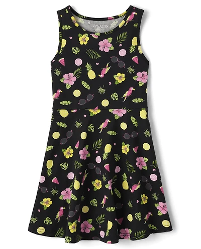Girls Print Everyday Dress