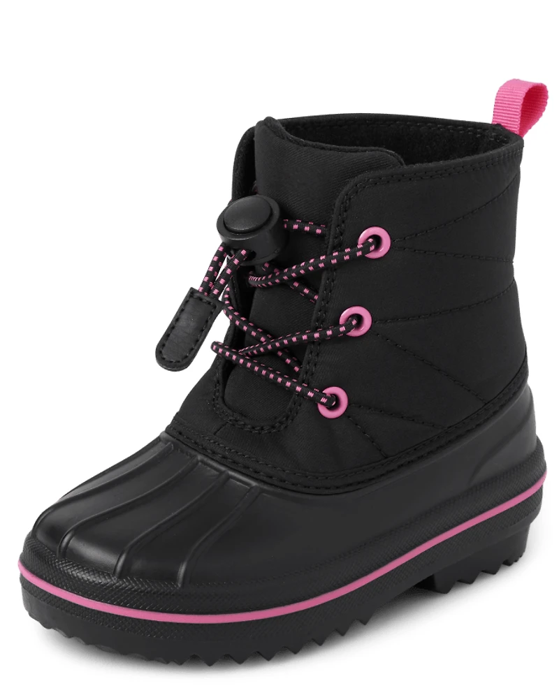 Toddler Girls Lace Up All Weather Boots