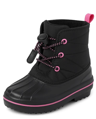 Toddler Girls Lace Up All Weather Boots