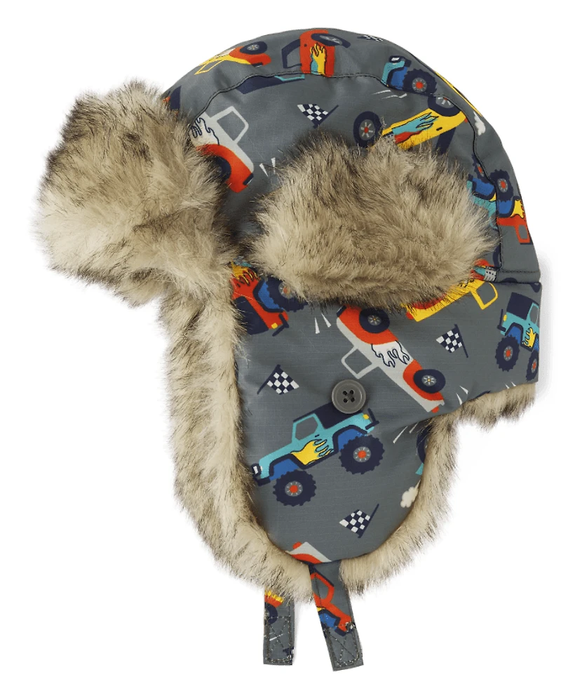 Toddler Boys Print Trapper Hat