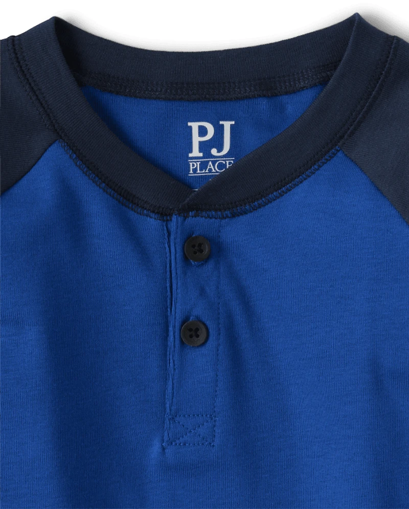 Boys Striped Snug Fit Cotton Pajamas 2-Pack