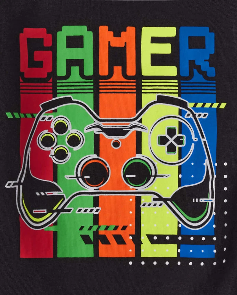Boys Gamer Snug Fit Cotton Pajamas