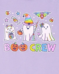 Baby And Toddler Girls Glow Boo Crew Snug Fit Cotton Pajamas