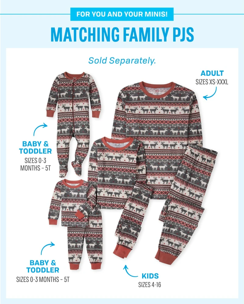 Baby And Toddler Matching Family Bear Fairisle Snug Fit Cotton Pajamas