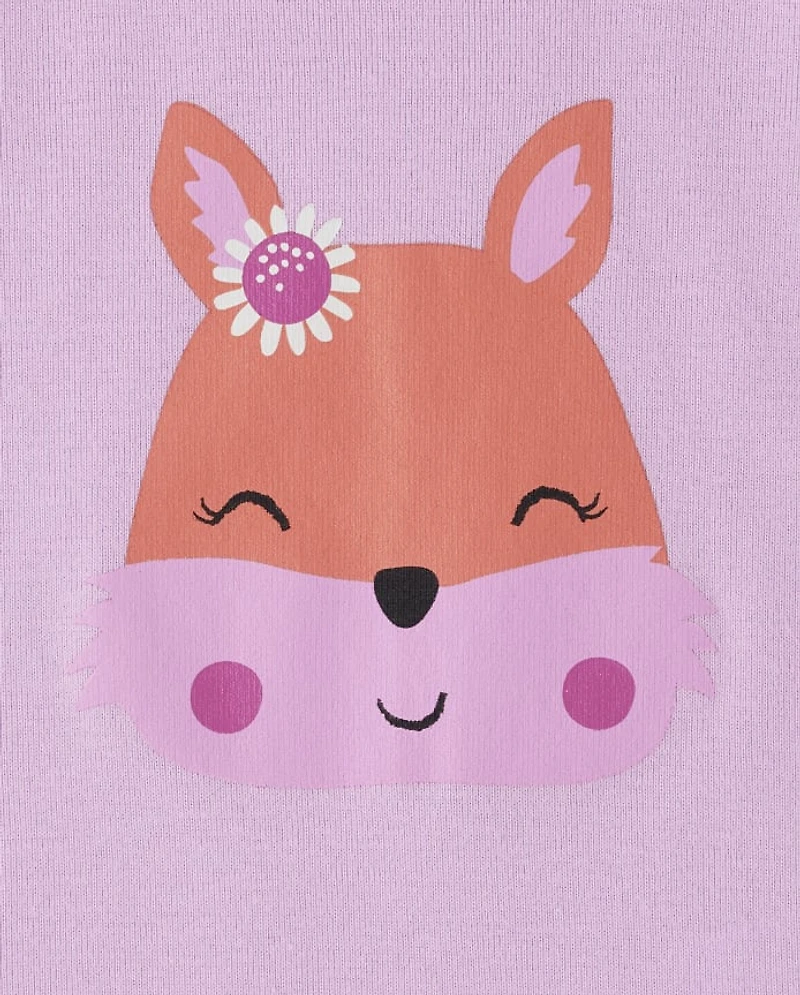 Baby And Toddler Girls Chipmunk Snug Fit Cotton Pajamas 3-Pack