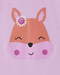 Baby And Toddler Girls Chipmunk Snug Fit Cotton Pajamas 3-Pack