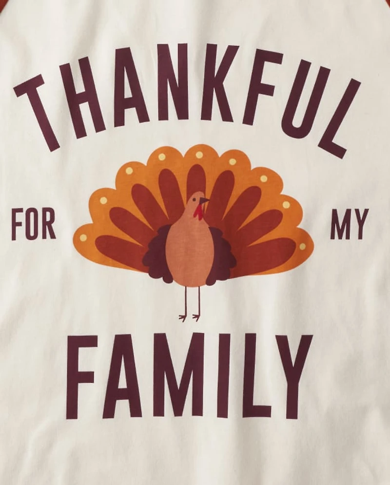 Adult Matching Family Thankful For My Cotton Pajamas