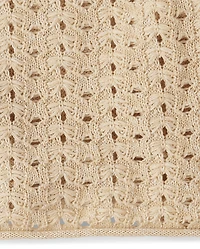 Girls Metallic Stitched Sweater