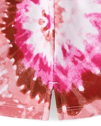 Girls Tie Dye Fleece Hoodie