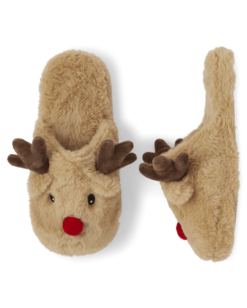 Adult Matching Family Reindeer Slippers