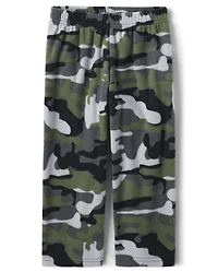 Boys Camo Fleece Pajama Pants