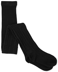 Girls Cable Knit Tights