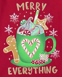Baby And Toddler Girls Merry Everything Graphic Tee