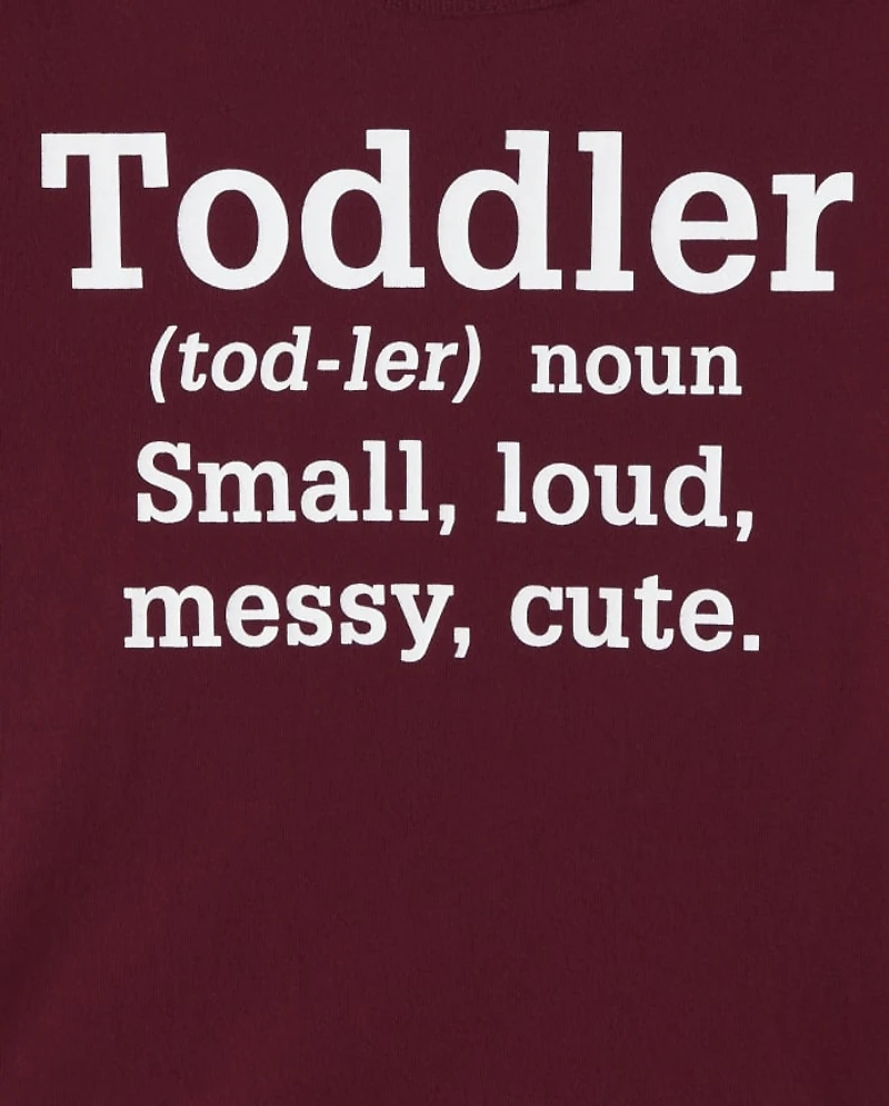 Baby And Toddler Boys Definition Graphic Tee