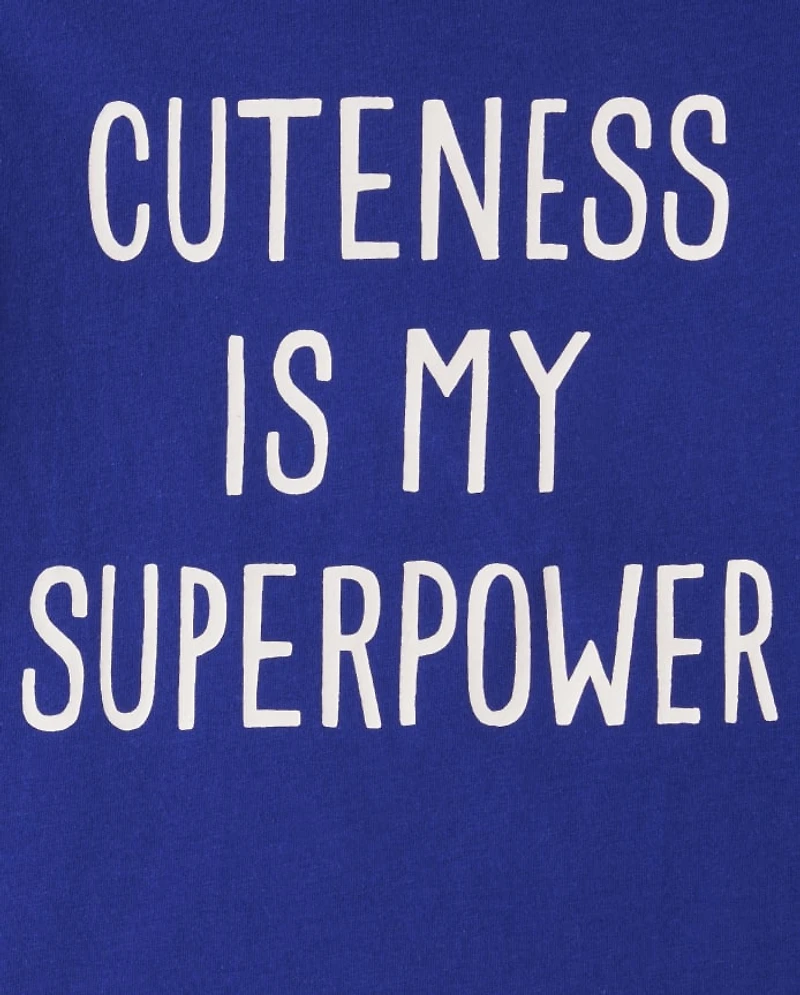 Baby And Toddler Boys Cuteness Graphic Tee