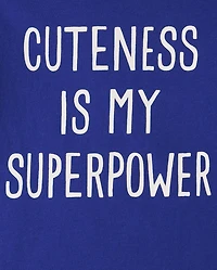 Baby And Toddler Boys Cuteness Graphic Tee