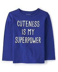 Baby And Toddler Boys Cuteness Graphic Tee