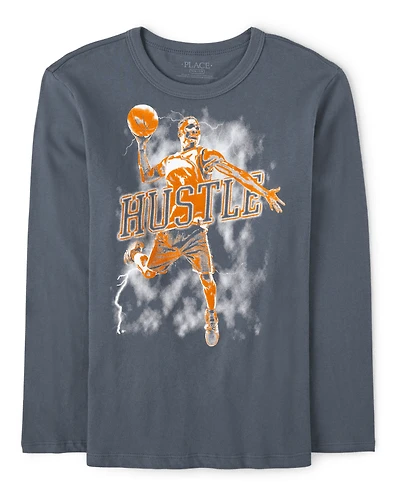 Boys Hustle Graphic Tee