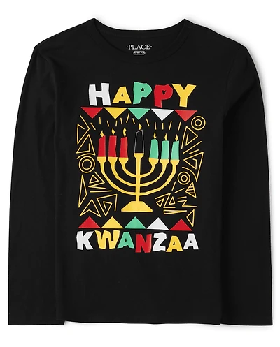 Kids Happy Kwanza Graphic Tee