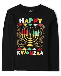 Kids Happy Kwanza Graphic Tee
