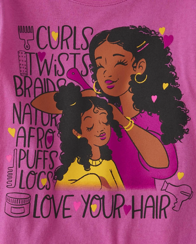 Girls Love Your Hair Graphic Tee