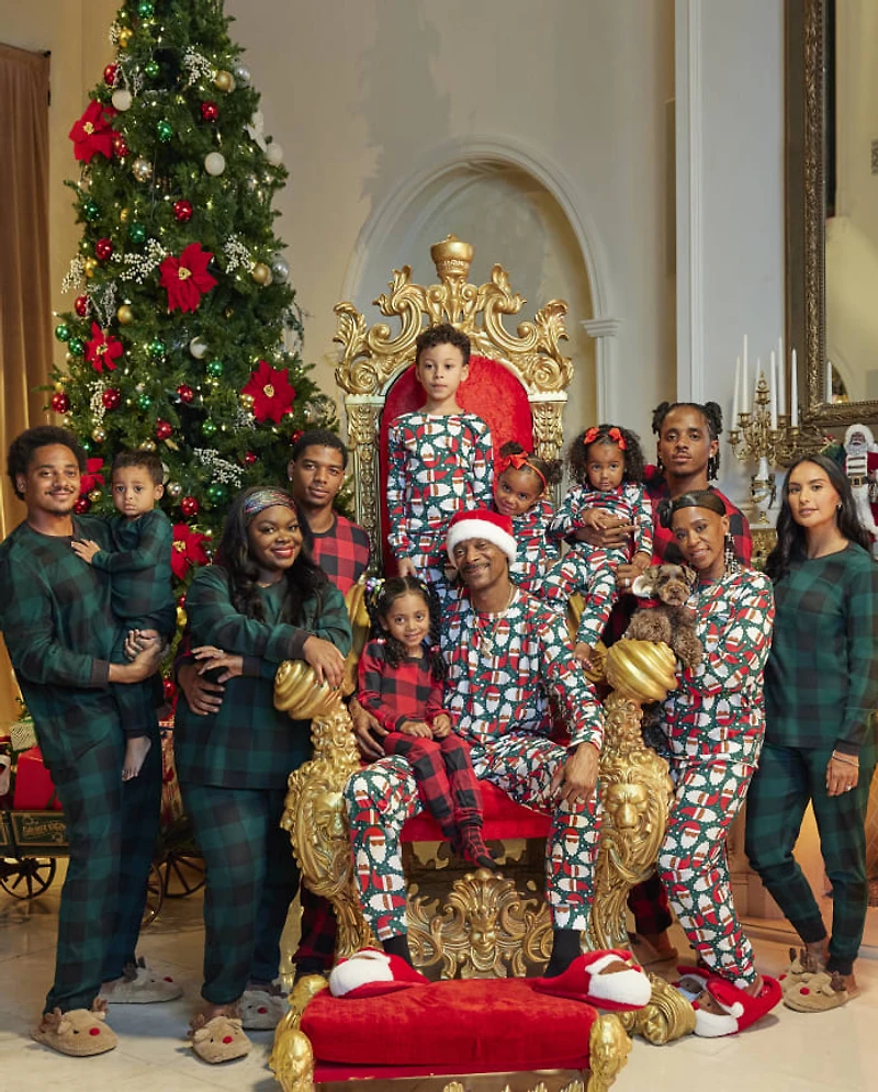 Adult Matching Family Santa Head Cotton Pajamas