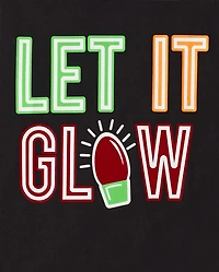 Adult Matching Family Glow Let It Cotton Pajamas