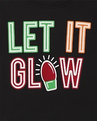 Baby And Toddler Matching Family Glow Let It Snug Fit Cotton Pajamas