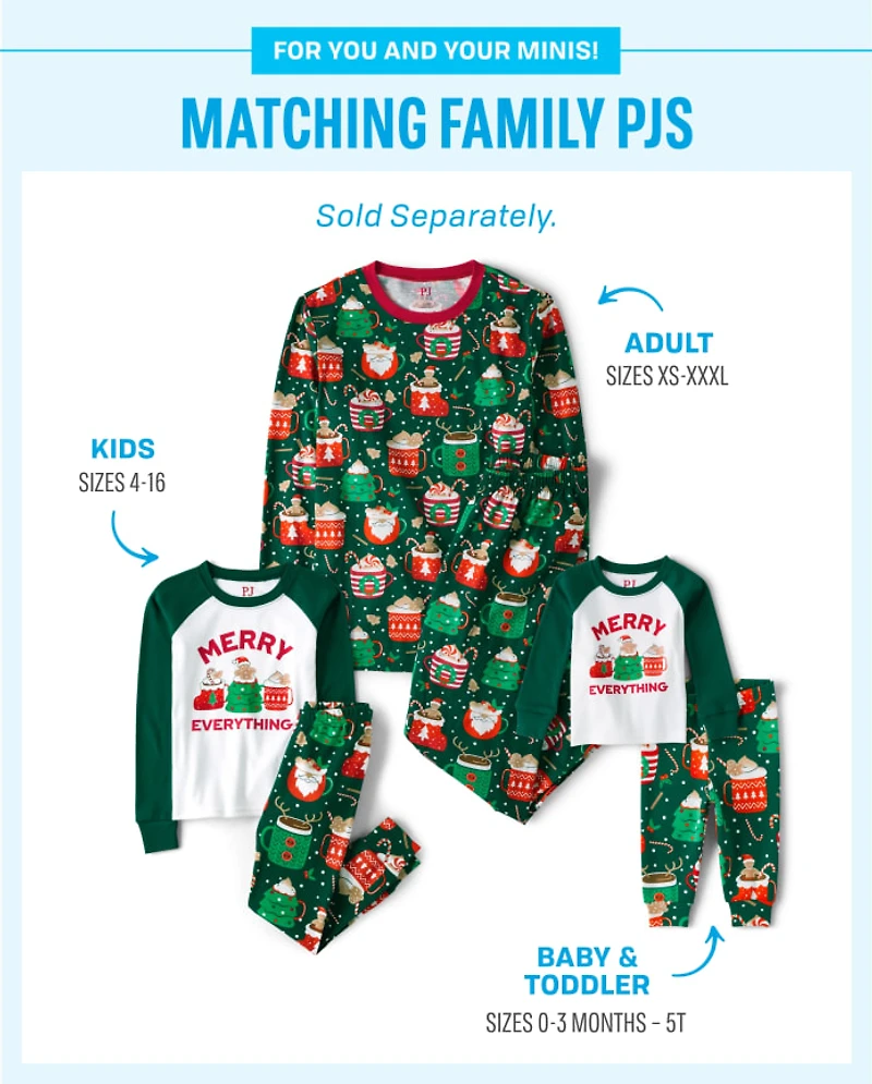 Baby And Toddler Matching Family Merry Everything Snug Fit Cotton Pajamas