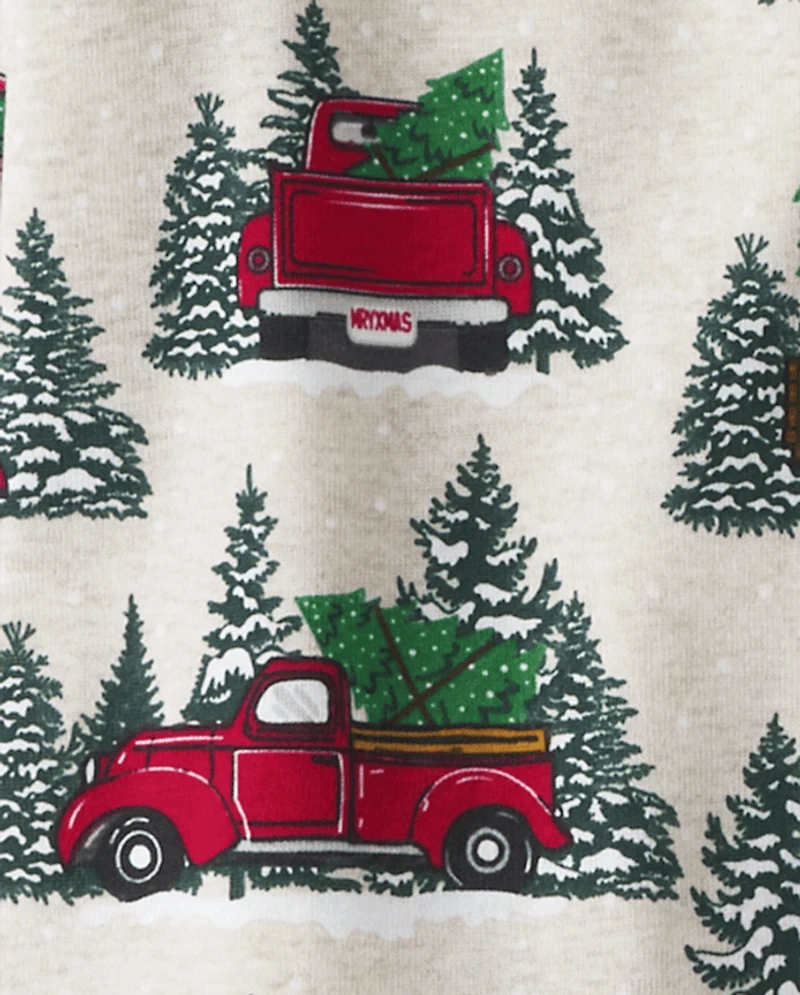 Baby And Toddler Matching Family Truck Snug Fit Cotton Pajamas