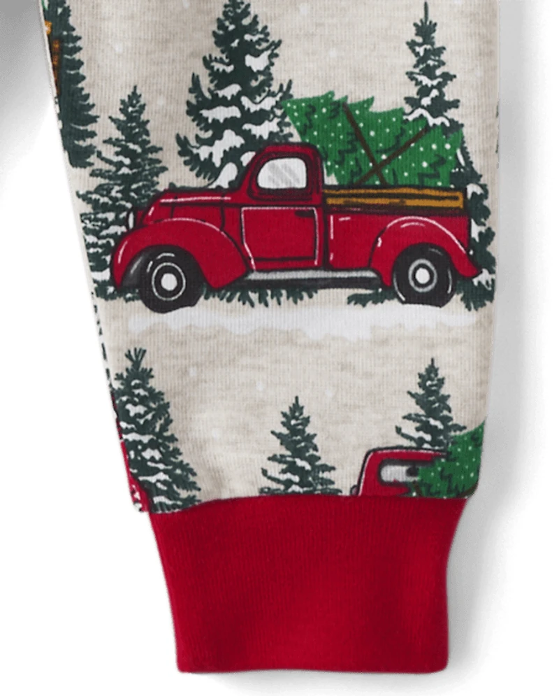 Baby And Toddler Matching Family Truck Snug Fit Cotton Pajamas