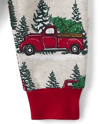 Baby And Toddler Matching Family Truck Snug Fit Cotton Pajamas