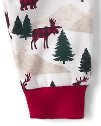 Baby And Toddler Matching Family Mountain Snug Fit Cotton Pajamas