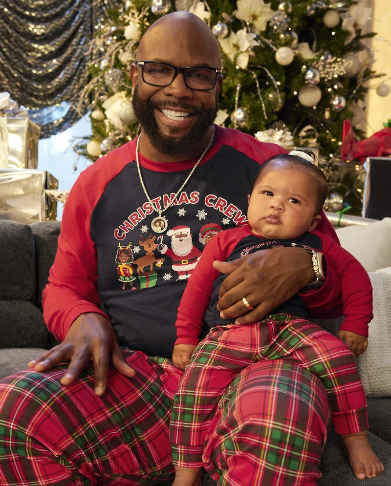 Adult Matching Family Christmas Crew Cotton Pajamas