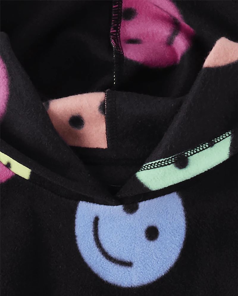 Girls Print Glacier Fleece Hoodie