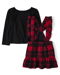 Toddler Girls Buffalo Plaid 2-Piece Outfit Set