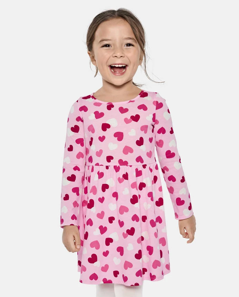 Baby And Toddler Girls Heart Everyday Dress