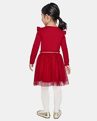 Baby And Toddler Girls Heart Mesh Tutu Dress