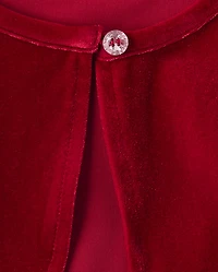 Toddler Girls Velour Shrug