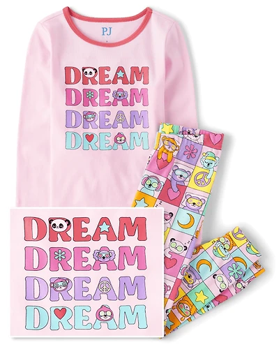 Girls Dream Snug Fit Cotton Pajamas